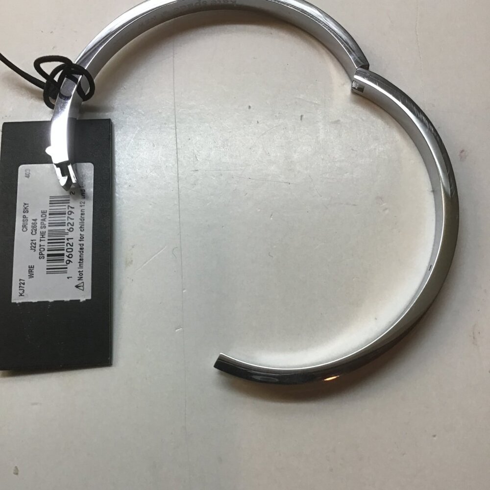 Kate Spade New Blue Enamel Hinged Bangle Bracelet - Picture 3 of 3